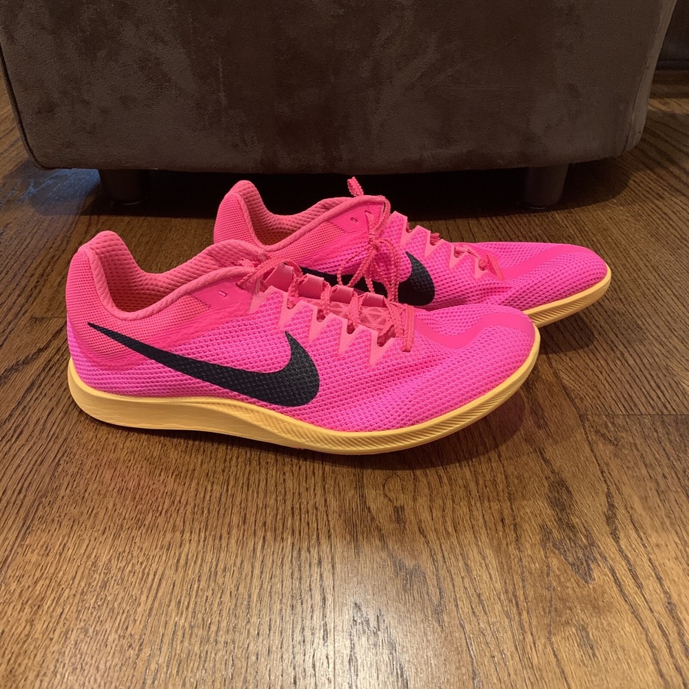 Nike Track Rival Distance Hyper Pink Running Spikes Shoes Men Size 13 DC8725-600